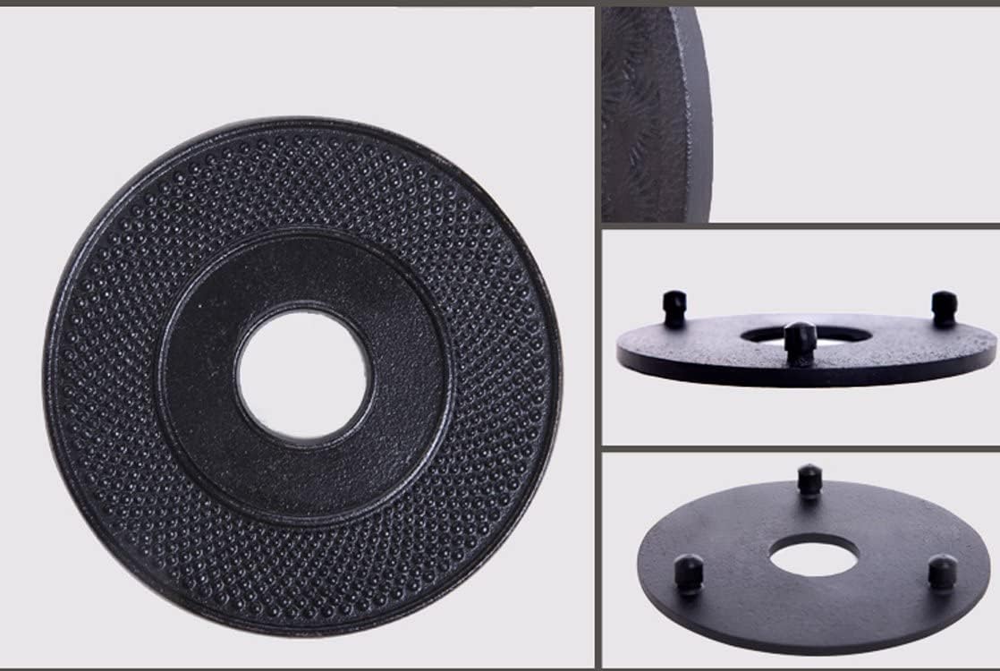 suyika Cast Iron Mat with Rubber Pegs for Japanese Tea Kettle Black Trivet 5.3in