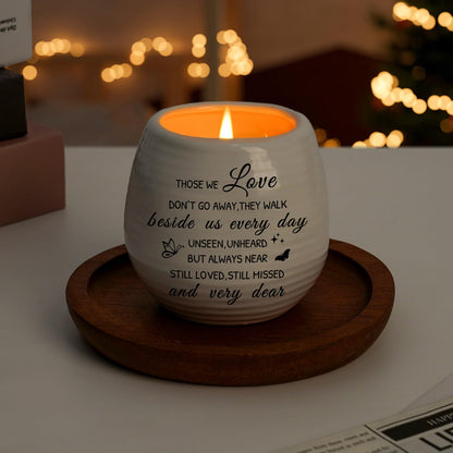 Sympathy Gifts for Loss of Loved One, Sympathy Candle 10Oz Celebration of Life Decorations, Memorial Gifts for Loss of Mom Dad,Bereavement Gift Condolences Gift, Remembrance Candle in Handmade Jar
