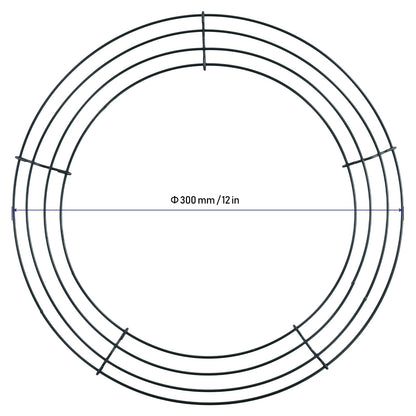 KINJOEK 15 Pack 12 Inch Wire Wreaths Frames, Wreath Forms Wreath Rings, Round Wire Frames for Wreaths, Christmas Decoration