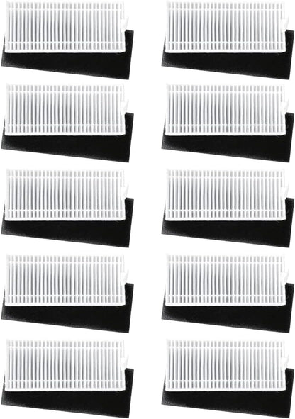 Robot Vacuum Filter Fits Tikom G8000/G8000Pro Robotic Vacuum Cleaner (10 Filters)