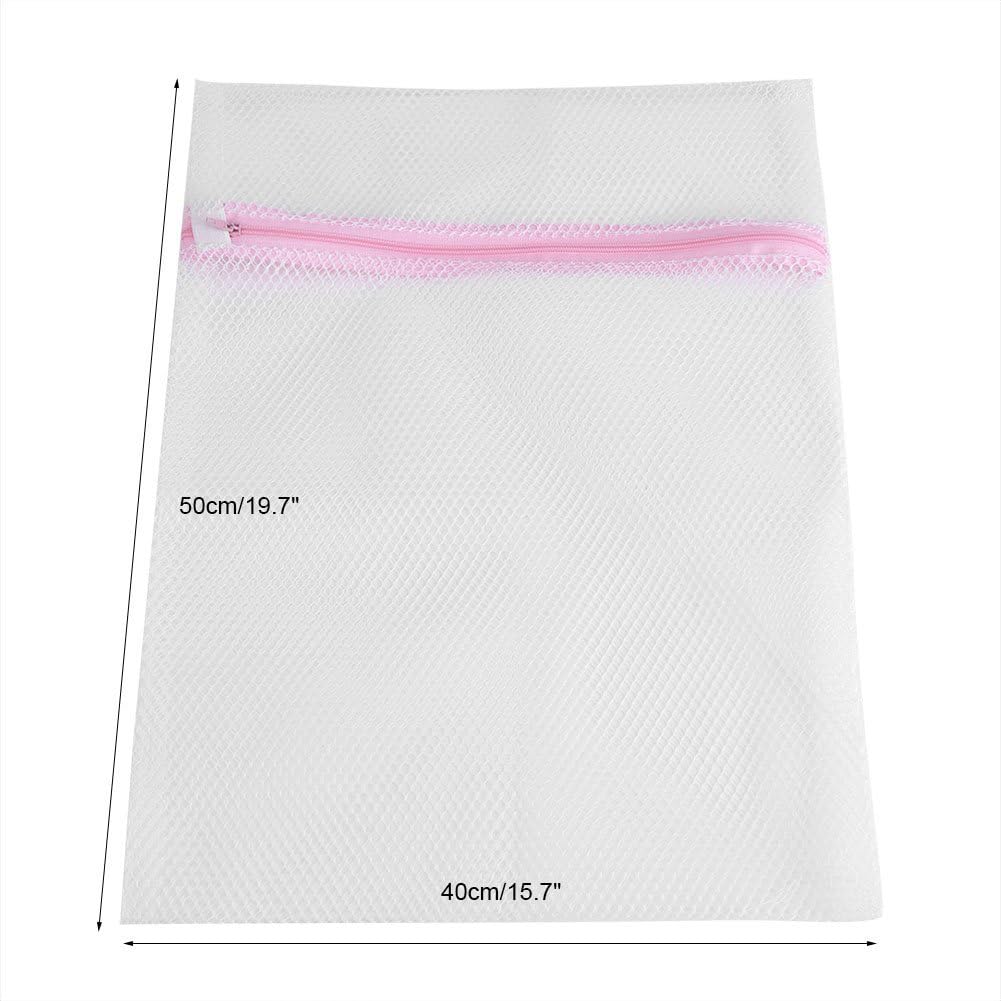 Asixx Washing Bag - Zipped Lingerie Laundry Mesh Bag for Socks, Bra, Underwear (40 x 50cm #1)
