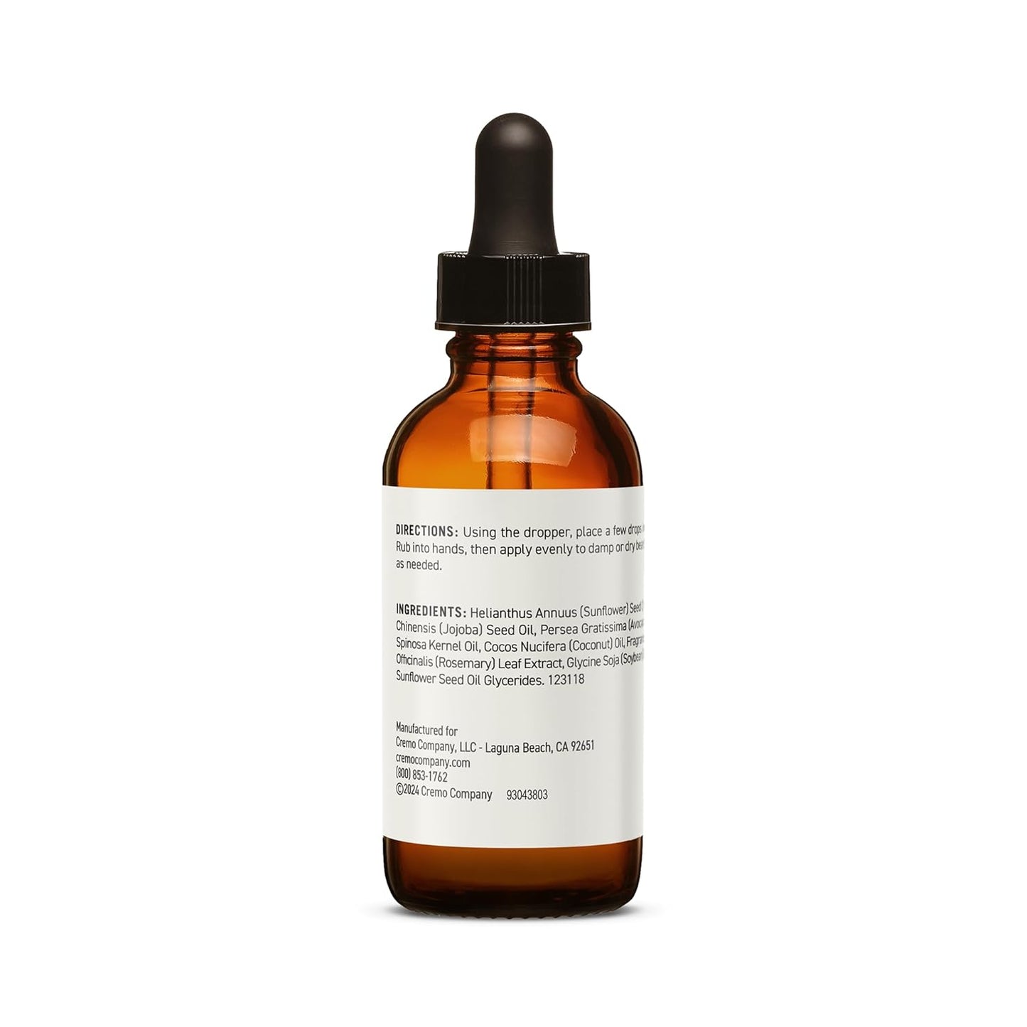 Cremo Beard Oil, Revitalizing Cedar Forest, 1 fl oz - Restore Natural Moisture and Soften Your Beard To Help Relieve Beard Itch