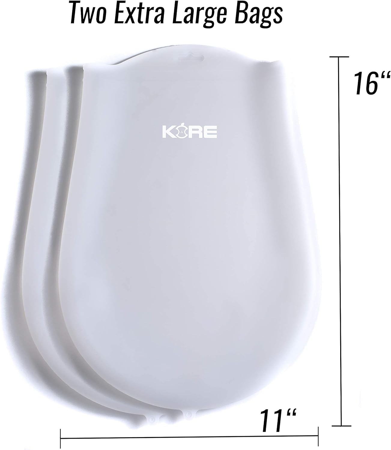 AppleKoreLiving Sous Vide Reusable Silicone Bags | Set of 2 Extra Large BPA Free Bags for Sous Vide Cooking