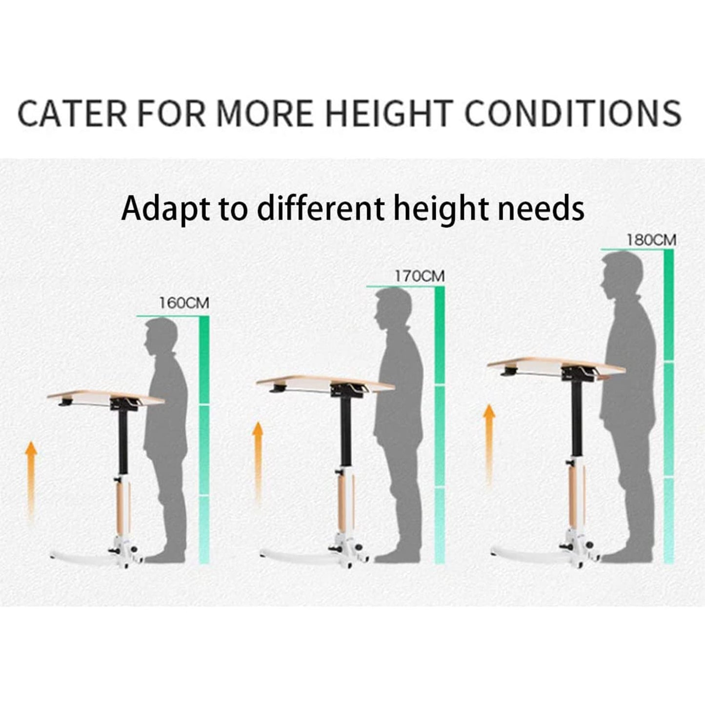 Lectern Podium Stand, Acrylic Church Podium, Portable Podium Stand, Lecture Stage, Conference Table, Standing Desk, Stand Mobile Standing Lift Multifunctional Folding Desk, Free Speech Bedside Table,B