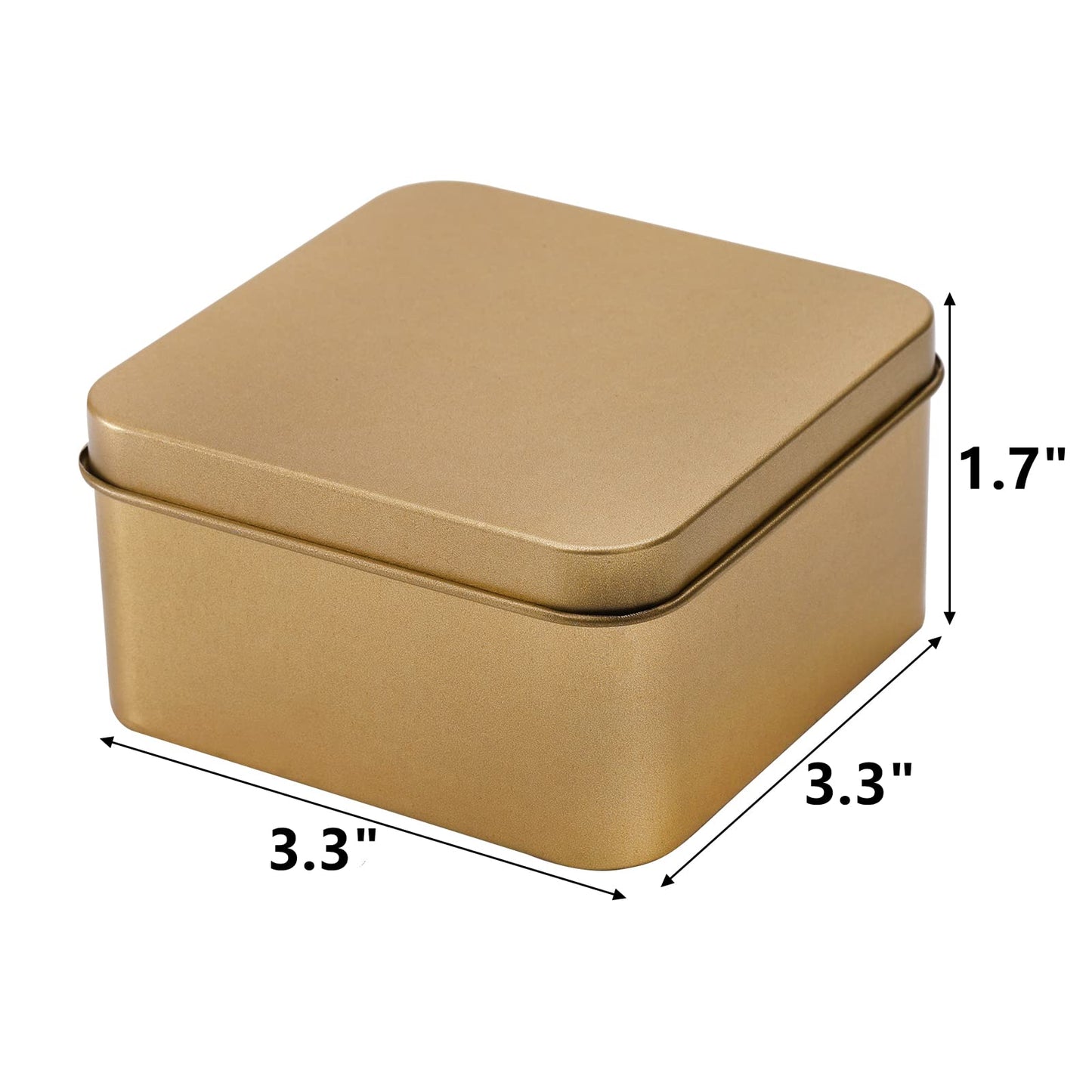 Peohud 20 Pack Tin Boxes with Lids, Empty Metal Tins, Portable Storage Metal Tin Container Organizer for Cookie, Candy, Treats, Gifts, Favors and Crafts
