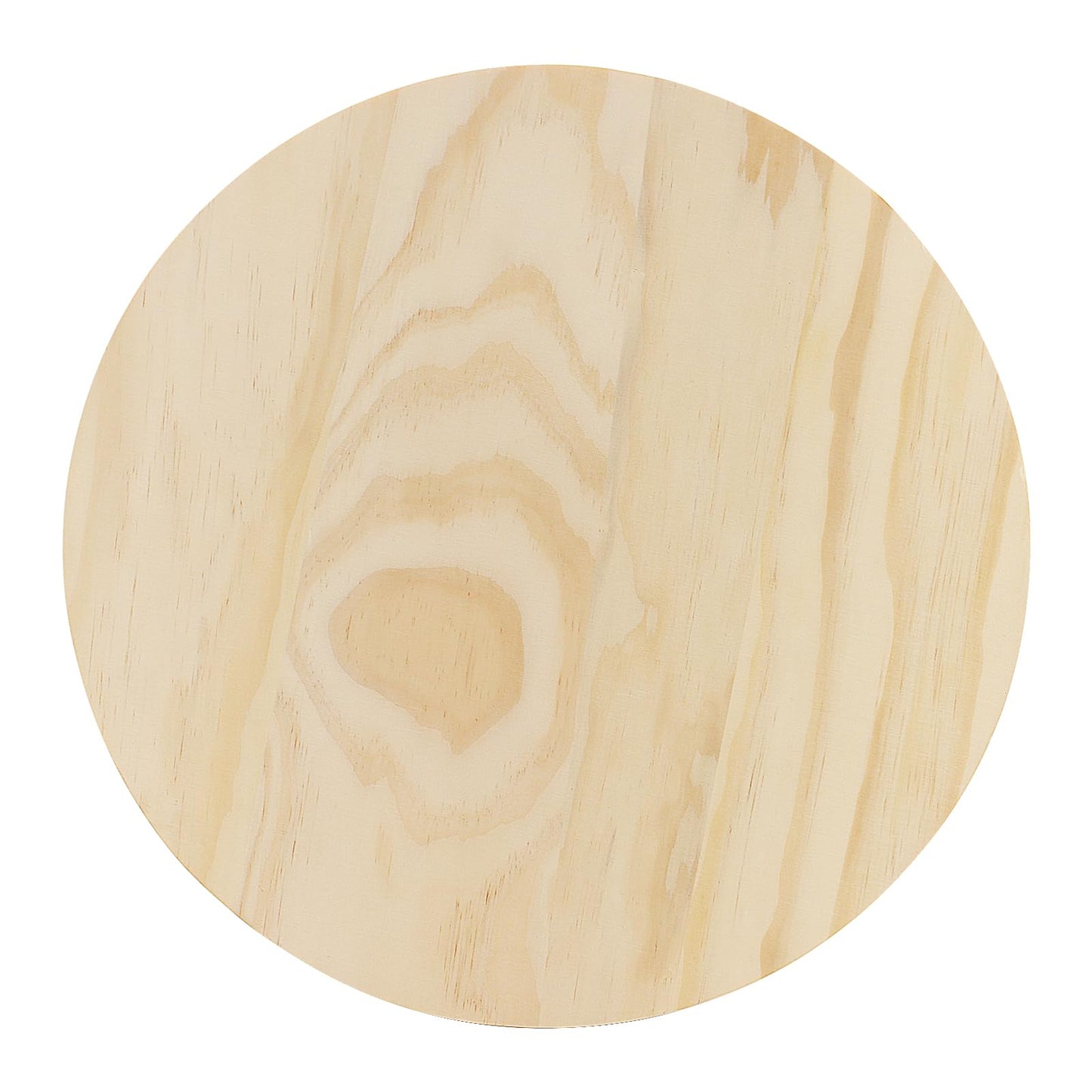 SOUJAP 3 Pack 11.8 Inch Round Wood Plaque, 30cm Unfinished Wood Circle Plaques, 3/4 Inch Thick Wooden Base for Craft, DIY Project, Home Decoration
