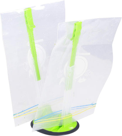 Baggy Rack - Pack of 2 Bag Holder for Plastic Bags, No-hands Food Storage Bag Holders