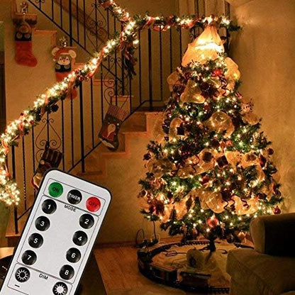 65ft 200 8 Dimmable koopower LED Indoor String Lights with Remote and Timer, Plug-in Modes Fairy Lights for Bedroom