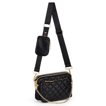 UTO Small Crossbody Bags for Women 3 in 1 Trendy Belt Purse Fashion Designer Mini Cute Sling Fanny Chest Pack