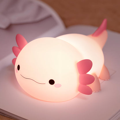 OkiyiD Axolotl Gifts, Cute Axolotl Night Light for Kids, Animal Silicone Nursery Night Lamp, Cute Room Decor Night Light for Kids Girls Boys Birthday Christmas Gifts