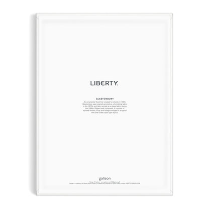 Galison Liberty Glastonbury – DIY 9 x 12 Paint by Number Kit with Iconic Liberty Print Art for Beginners and Experts Includes Paint and Brushes