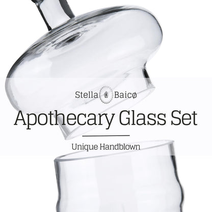 Stella Baicø 3-Pack Glass Apothecary Jars with Lids – Decorative Candy Storage Containers for Wedding, Buffet, Kitchen (H: 9", 12.5", 14")