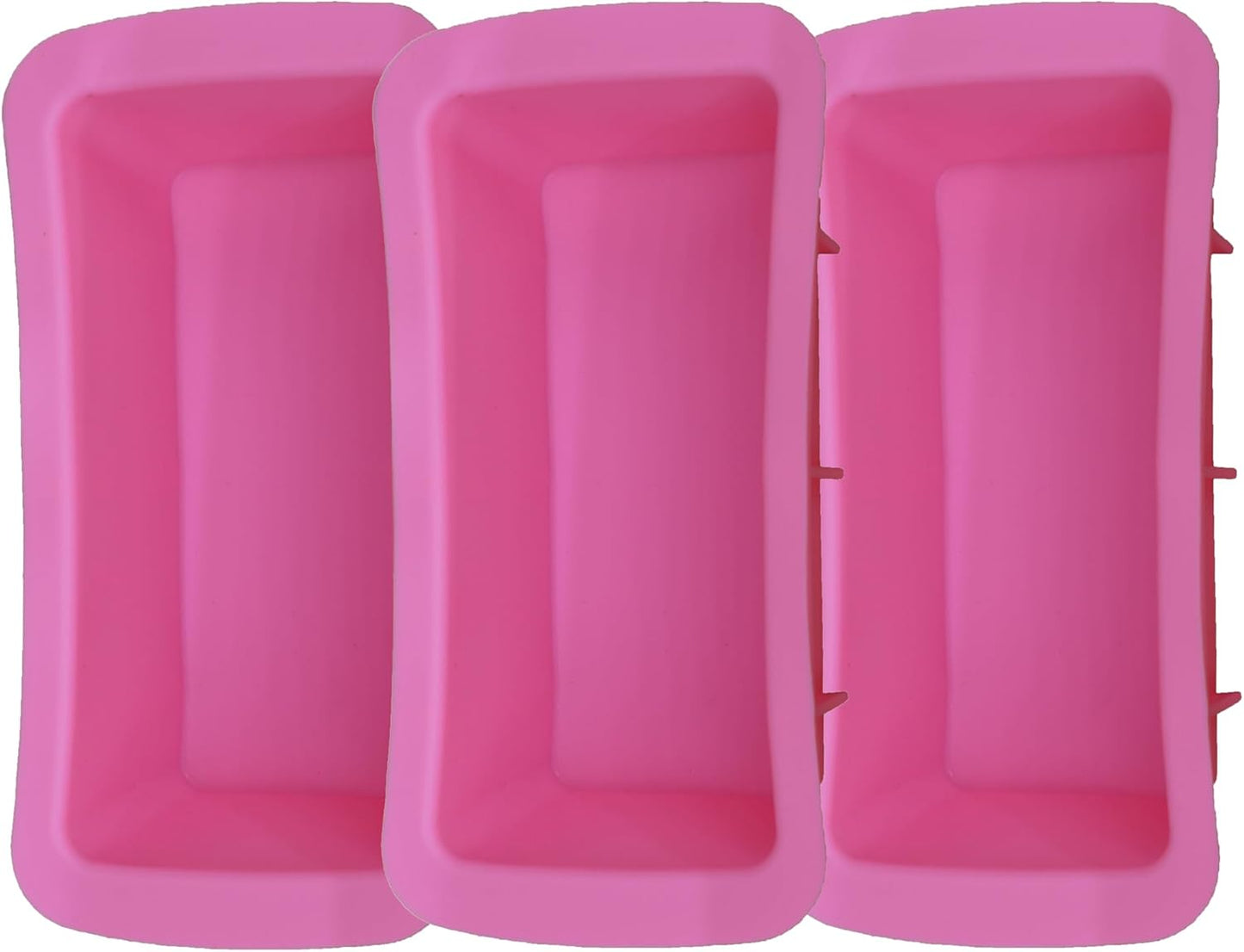Keto Bread Loaf Silicone Mold, Single-Serve Reusable BPA-Free, Oven Safe Ice Cube Tray, 3-Pack