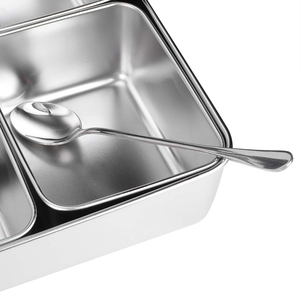 Seasoning Container Set Condiment Jars 8 Grids Stainless Steel Salt Sugar Storage Organizers Box Kitchen Utensils