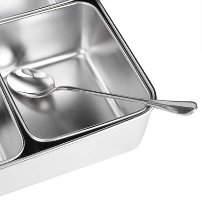 Seasoning Container Set Condiment Jars 8 Grids Stainless Steel Salt Sugar Storage Organizers Box Kitchen Utensils