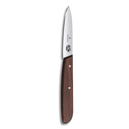 Victorinox Rosewood Paring Knife - Premium Kitchen & Home Essentials - Cooking Knife Cuts Fruits & Vegetables with Ease - Wood Handle, 3.25"