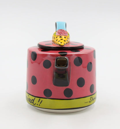 Appletree Design Shoes On Her Mind Teapot, 4-1/8-Inch