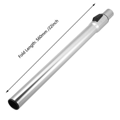 1.25 Inch (32mm) Telescopic Vacuum Extension Wand – Stainless Steel Metal Tube – Compatible with 1-1/4" Vacuum Accessories, Fits Select Shop Vac & Other Standard Vacuums