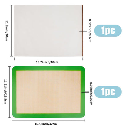 SUPERFINDINGS 2Pcs Applique Fusing Mat 16.5"x11.6" Sew Appliqué Precision Fusing Mat Non Stick Pressing Sheet Appli-Fuse Mat for Arts Fusible Web Fabric Crafts