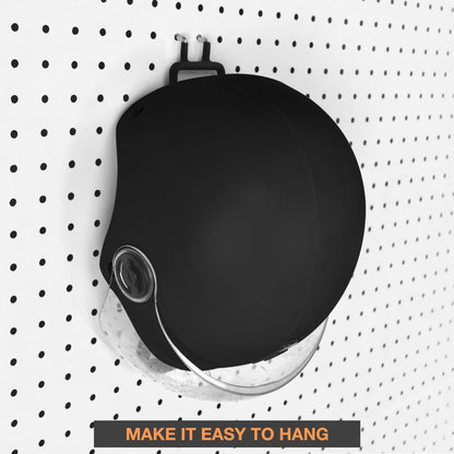 G.CORE 24-Pack Pegboard Hooks, 2" 4" Peg Board Tool Utility Hangers Fit 1/4" Pegboards, Heavy Duty Metal Shelving Brackets, Wall Organizers and Storage for Craft Room Garage Workbench Office (Black)