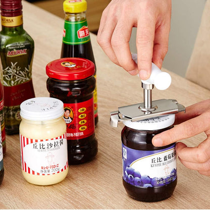 Caliamary Jar Opener for Seniors with Arthritis, Adjustable Stainless Steel Lids Off Easy Opener