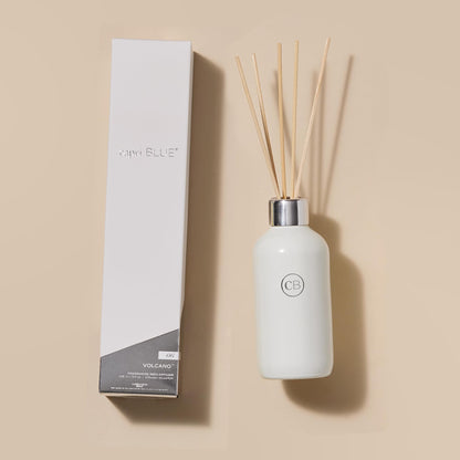 Capri Blue Volcano Reed Diffuser Set - Includes Reeds, Fragrance Oil, and Glass Bottle - Luxury Scented Reed Diffusers for Home Decor - Room Fresheners - White (8 fl oz)