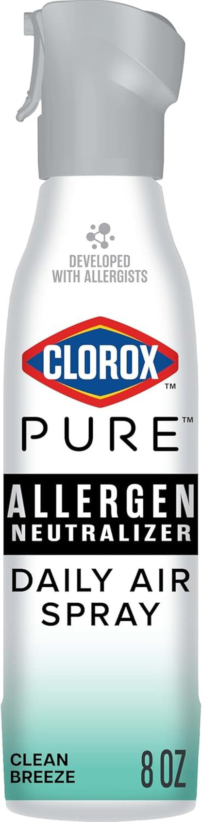 Clorox PURE Allergen Neutralizer Spray - Clean Breeze Scent, 8 Ounces for Daily Air Freshening