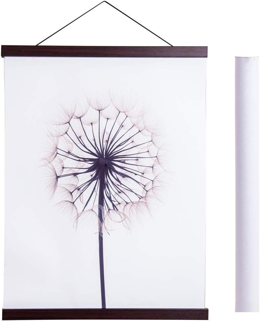13x19 13x22 13x24 13") Artmag Magnetic Poster Hanger Frame, Light Wood Wooden Magnet Canvas Artwork Print Poster