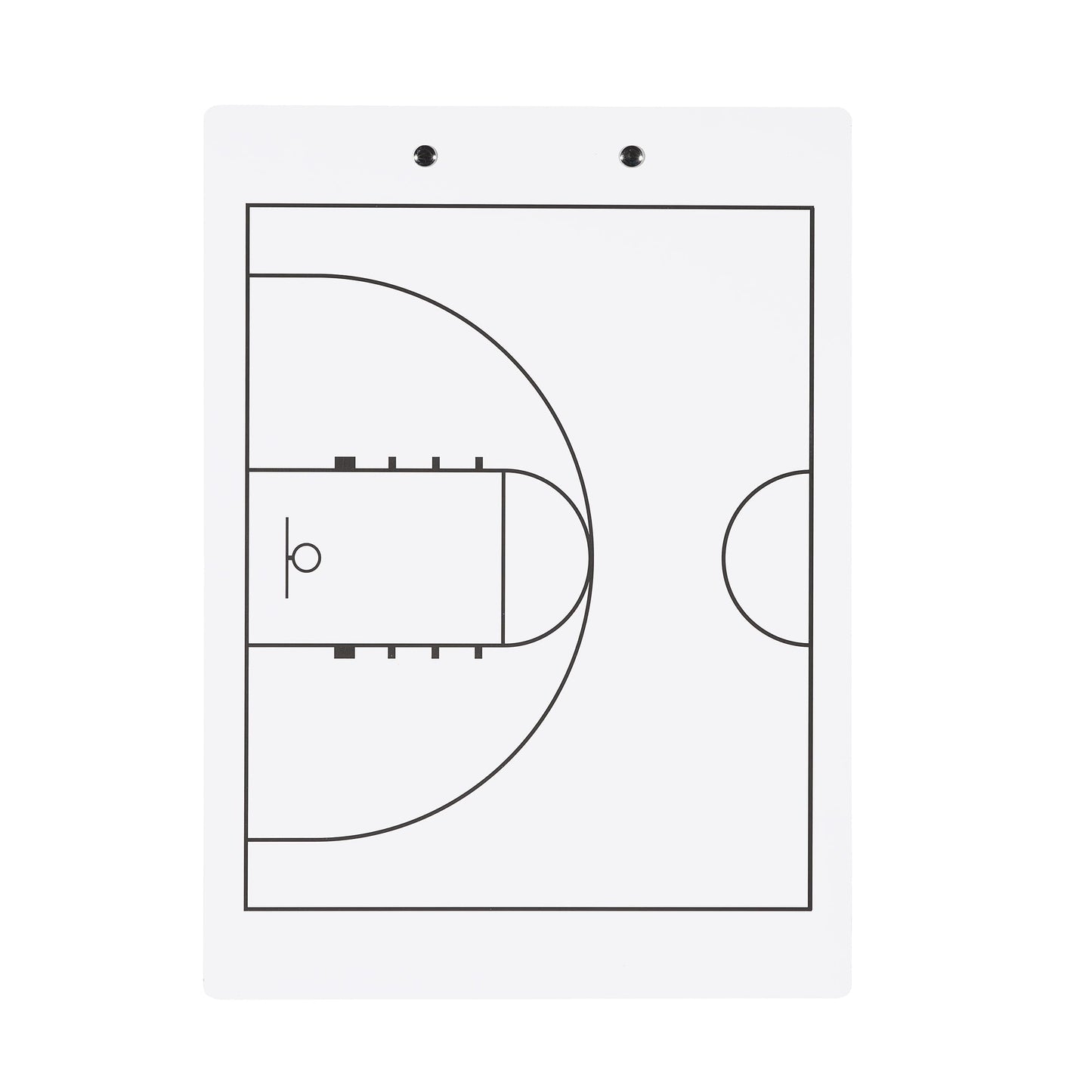 Elite Clipboards Basketball White Dry Erase Coaches Clipboard | Double-Side Basketball Coaching Whiteboard with Marker
