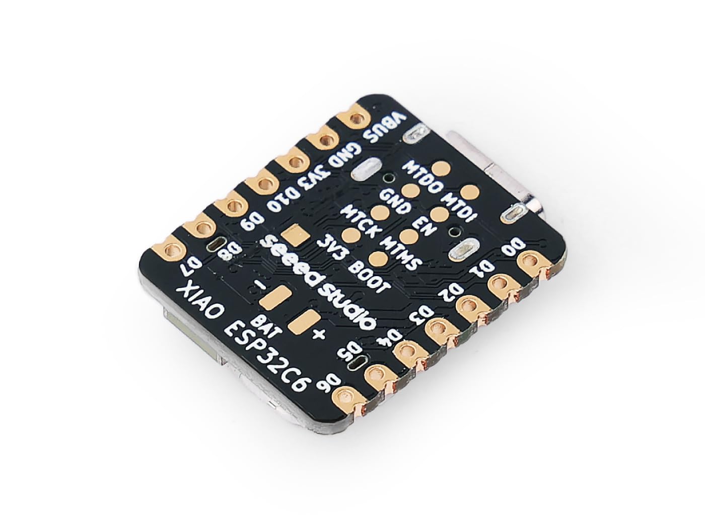 Seeed Studio XIAO ESP32C6-2.4 GHz WiFi 6, Bluetooth 5.3, Zigbee, Thread (802.15.4), ESP Rain Maker, AWS IoT, Support Microsoft Azure, Smart Home