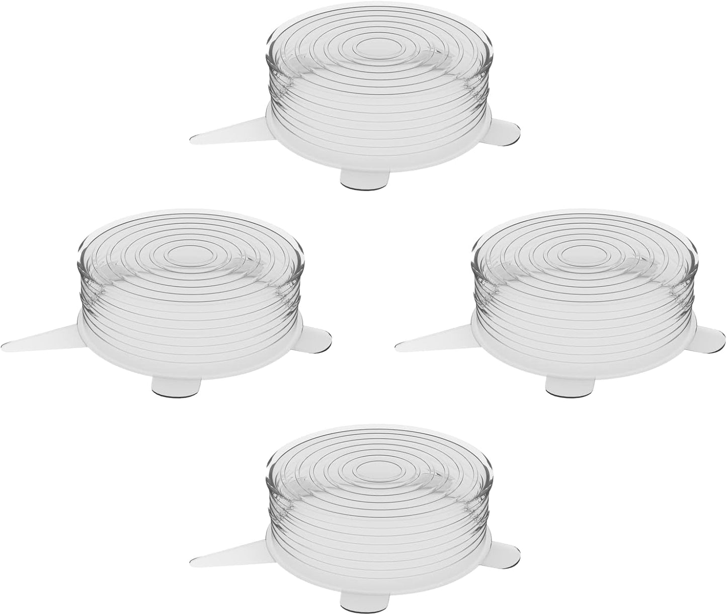 unwasted Reusable Silicone Lids (Small) – Silicone Covers for Food Storage, Reusable Stretch Lids for Containers Up to