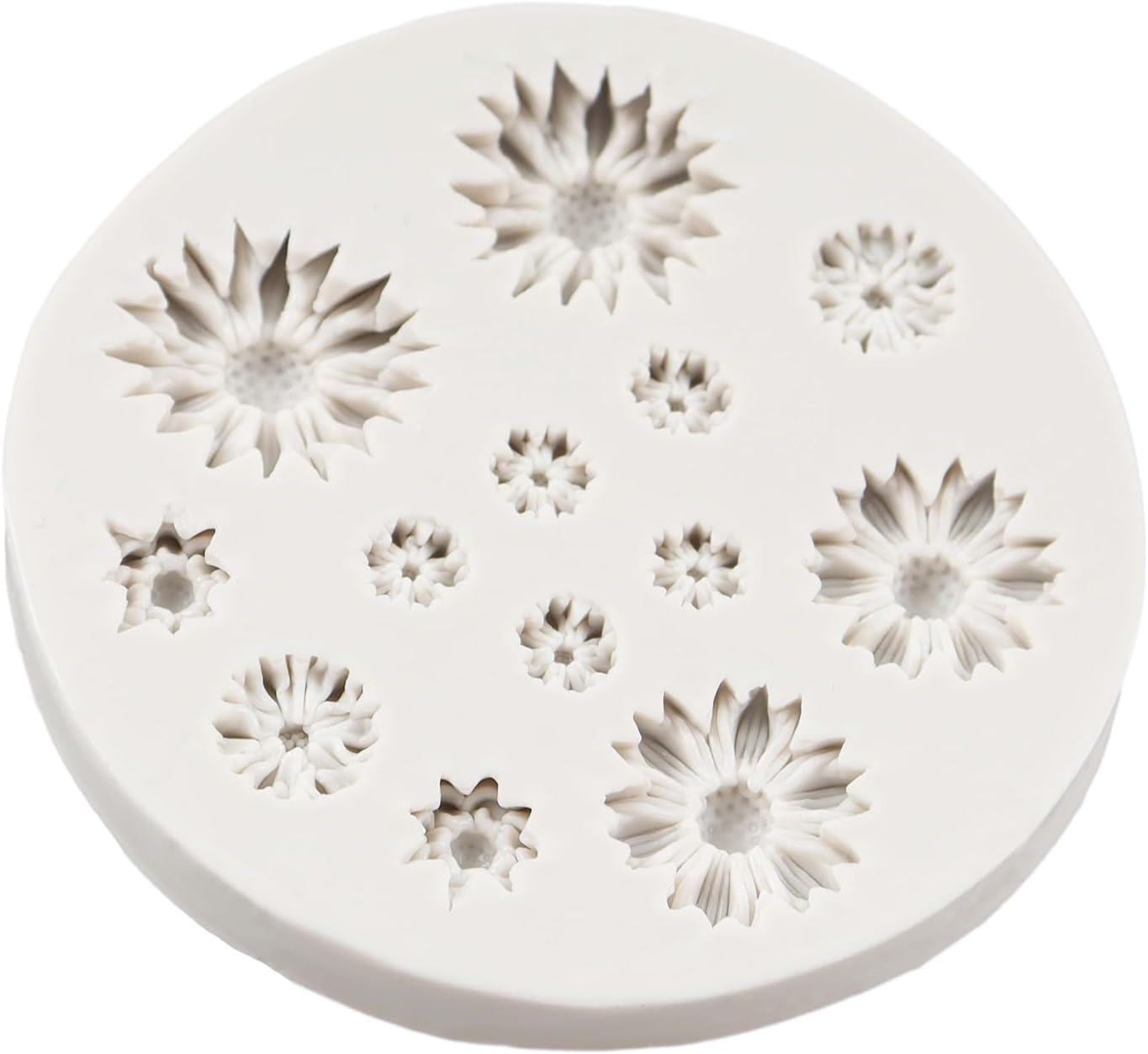 Daisy Flower Fondant Mold, Silicone Molds for Cake Decoration, Cupcake Topper, Chocolate, Gum Paste