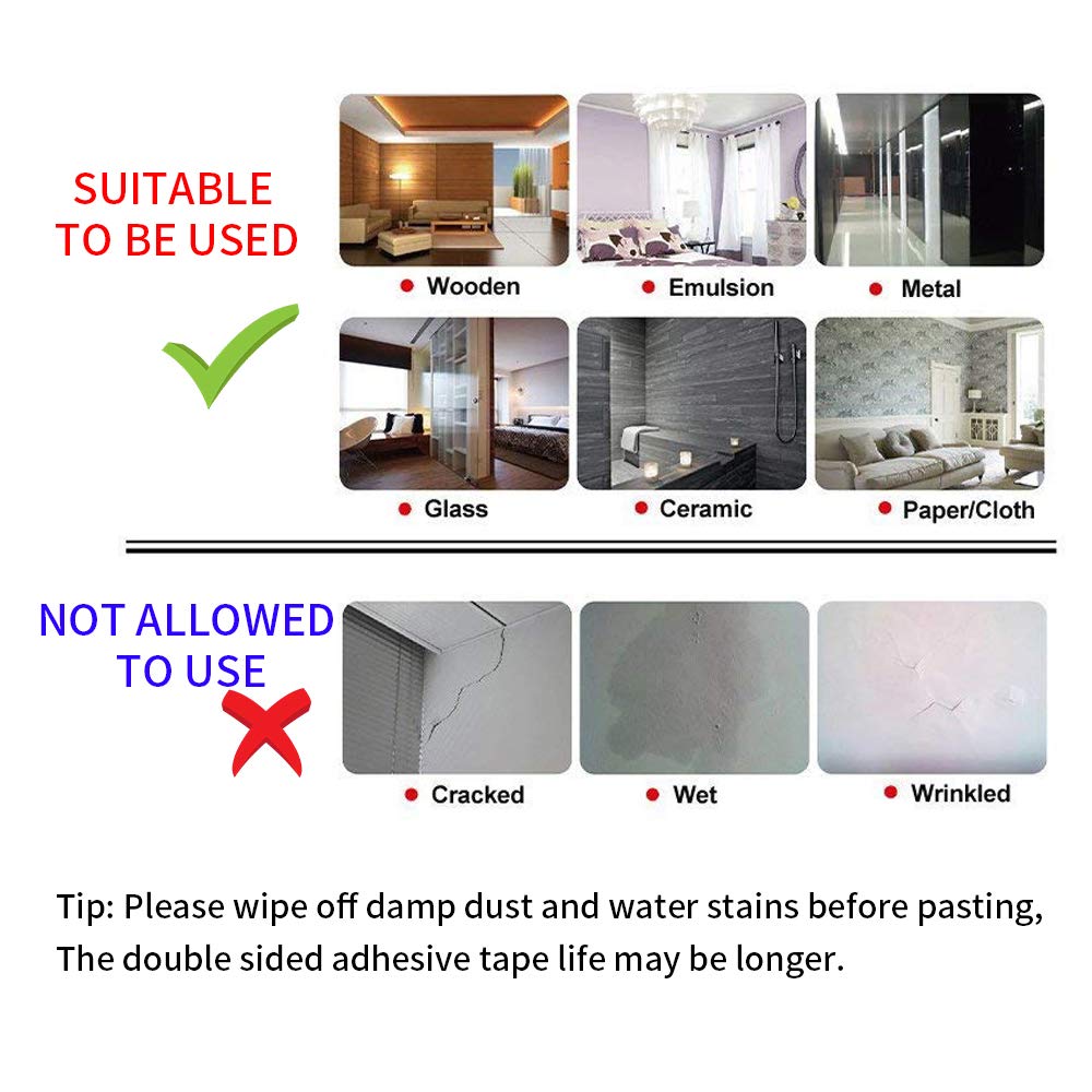 Kaisiking 2mm / 3mm / 5mm / 10mm x 25M Clear Heat Resistant Double Sided Tape Strong Adhesive Tape for Cell Phone, iPhone iPad, iMac, Electronic LCD Touch Screen Repair