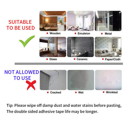 Kaisiking 2mm / 3mm / 5mm / 10mm x 25M Clear Heat Resistant Double Sided Tape Strong Adhesive Tape for Cell Phone, iPhone iPad, iMac, Electronic LCD Touch Screen Repair