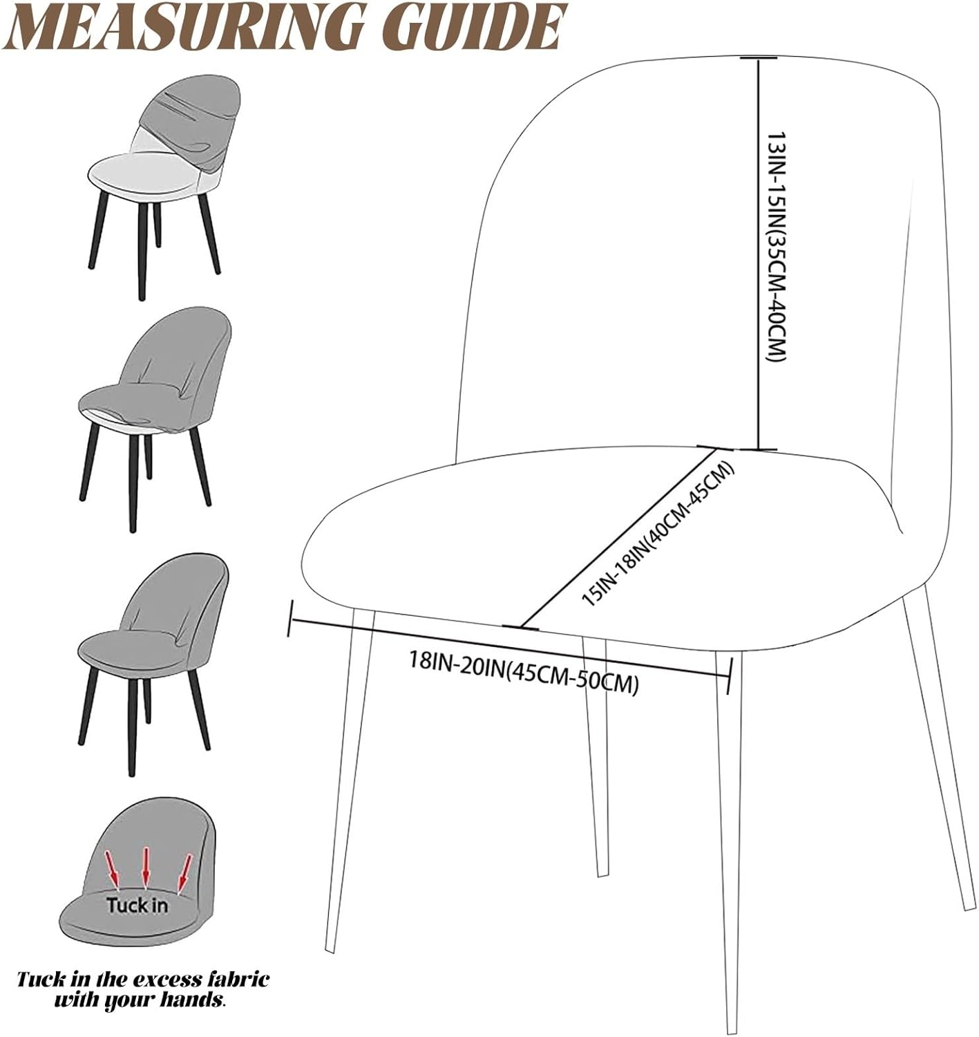Set 1/2/4/6 Armless 1PC) Velvet Curved Back Chair Covers Round Back Dining Room Chair Covers Slipcovers of Mid Century