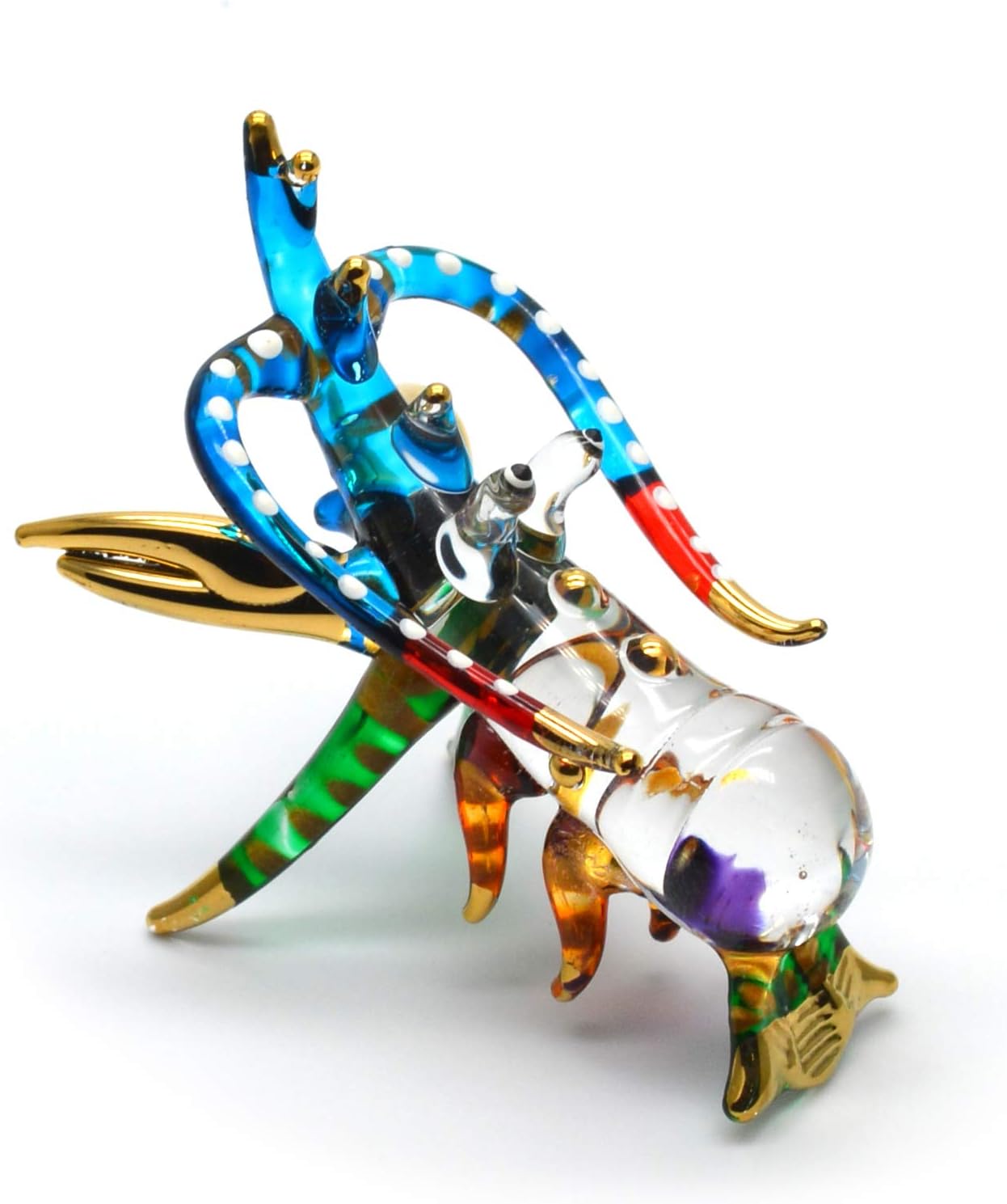 Handcrafted Miniature Lobster Figurine - Unique Glass Art