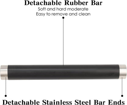 Italian Espresso Tapping Box, Stainless Steel Coffee Grinding Box with Detachable Tapping Rod