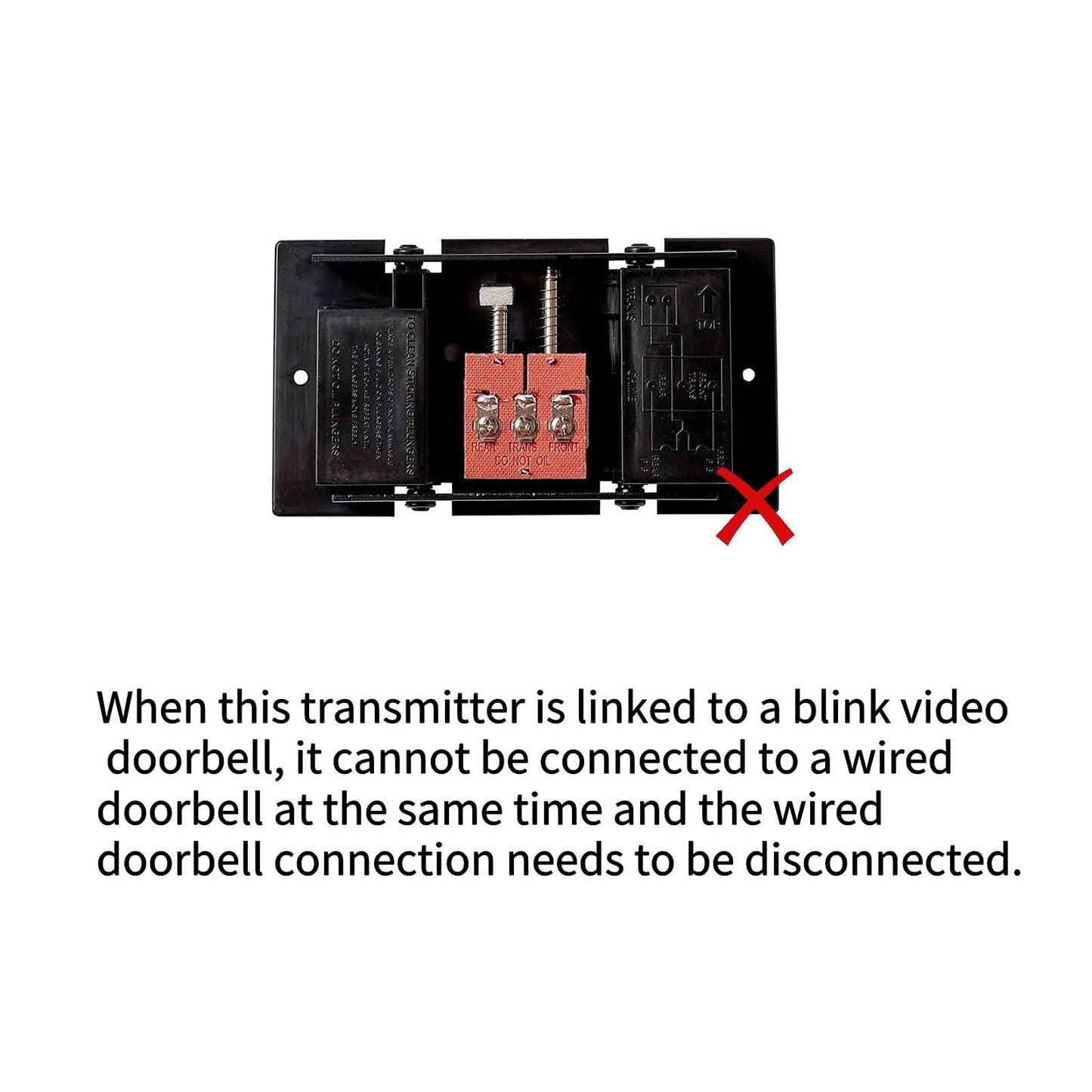 Satisure Wireless Doorbell Chime Video Doorbell Extender - Compatible with Blink Video Doorbell and Blink Video Doorbell (2nd Gen) (1 Video Doorbell Extender 2 Receiver）