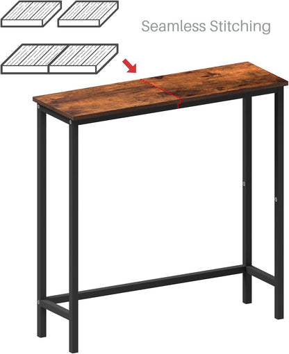 29.5" HollyHOME Narrow Console Table, Slim Entryway Table, Sofa Stand, Hallway Shelf for Hallway, Bedroom, Living Room