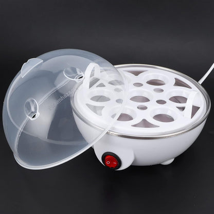 Rapid Egg Cooker, Electric Eggs Boiler Maker, Multifunctional Mini Steamer for Kitchen Use (US)