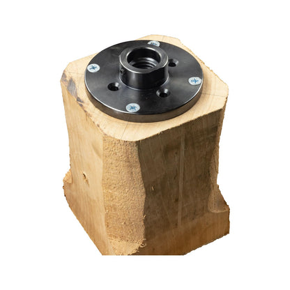 DEEFIINE 4" Wood Lathe Steel Faceplate Chucks,Faceplate for Wood Lathe,Lathe Face Plate Fit for 3/4'' X16TPI Spindle without Screwchuck
