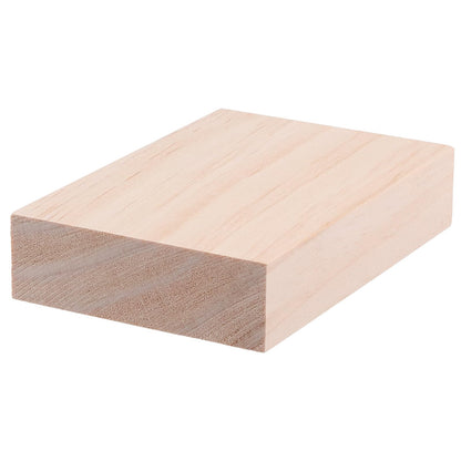 KOHAND 20PCS 5 x 3 x 1 Inches Unfinished Wood Blocks, Rectangle Wood Block, Wooden Craft Blocks for DIY, Art, Carving Project