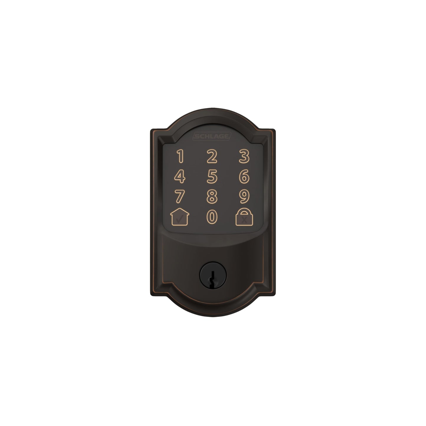 Schlage Encode Smart WiFi Deadbolt Lock for Front Door - Keyless Entry with App or Touchscreen - Works with Alexa, Hey Google, & Airbnb - Create Codes for Guests - Matte Black