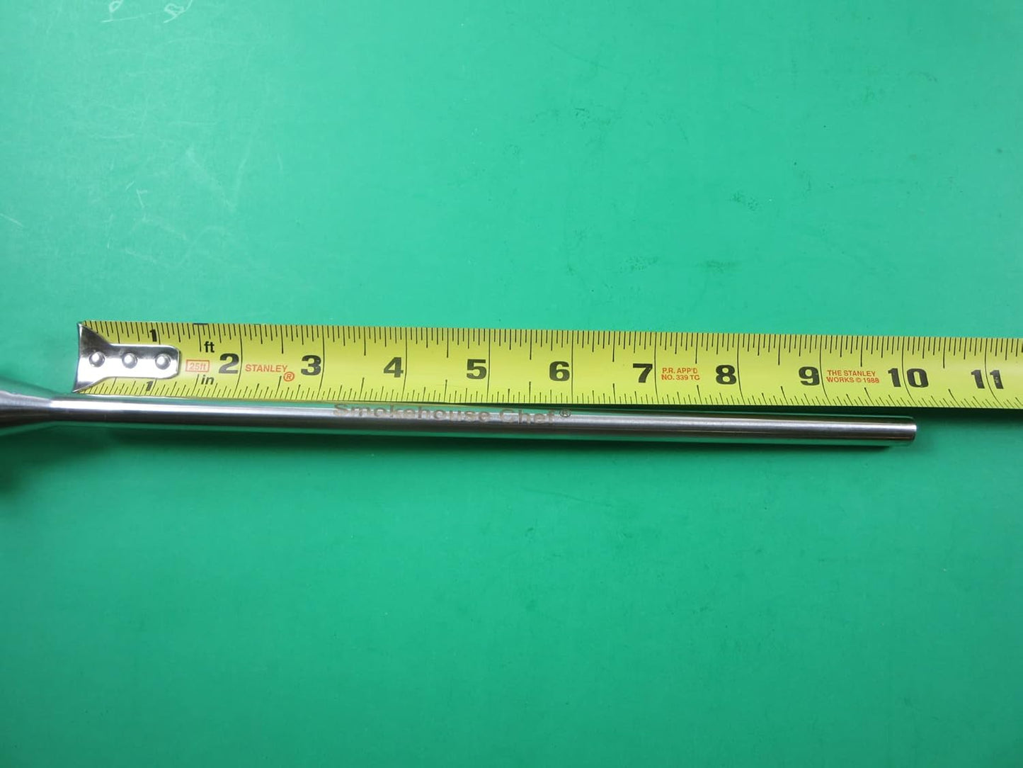 Smokehouse Chef 3/8" 1 9/16' EXTRA long snack stick tube for small sausage stuffers. Base for smaller LEM, Cabelas