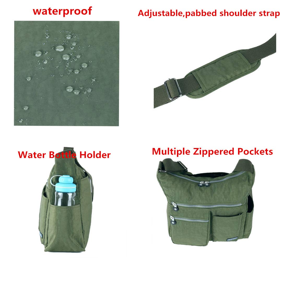 Crossbody Bag with Anti Theft RFID Pocket - Women Lightweight Water-Resistant Purse