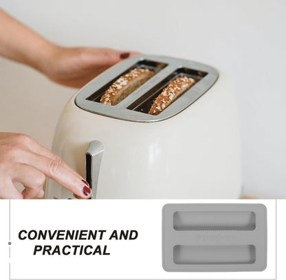 Tofficu 2pcs Toaster Dust Cover, 2 Slice Silicone Bread Maker Cover for Sandwich Machine Accessories