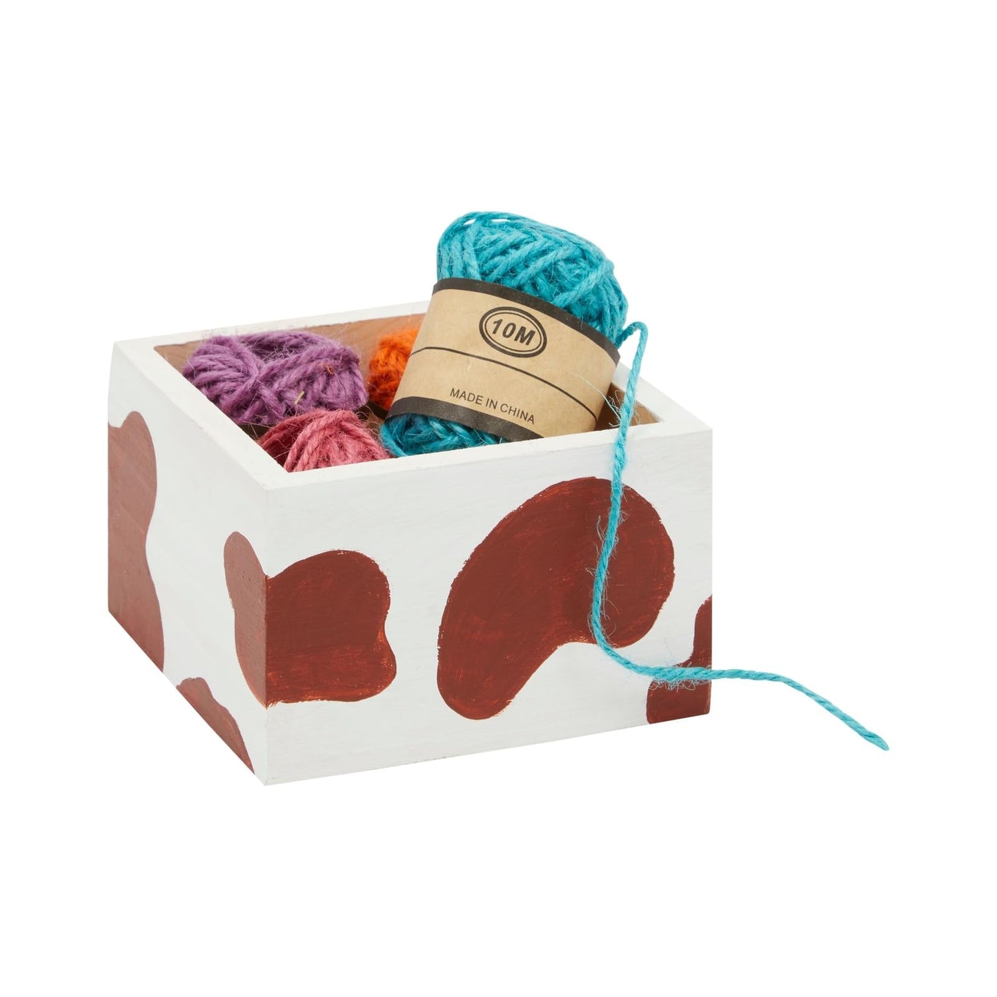 Bright Creations Centerpieces - 10 Unfinished Pine Mini Wood Crates 4 x 4 x 2.3 In & Sanding Sponge, Cream & Brown - DIY Craft Decor & Storage Display