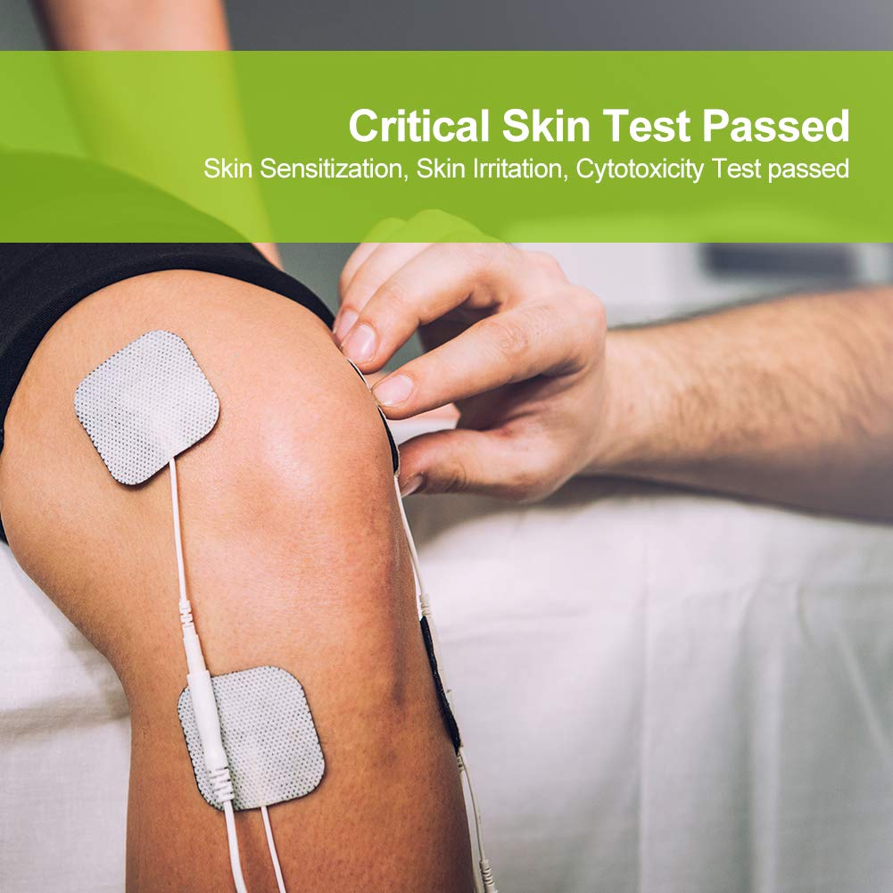 AUVON TENS Unit Pads Electrode Patches with Upgraded Self-Stick Performance and Skin-Friendly Design for Electrotherapy