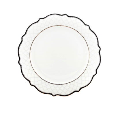 Euro Porcelain 57-pc Banquet Dinnerware Set, Luxury Bone China Tableware, Service for 8 (6664-3) 6664-20