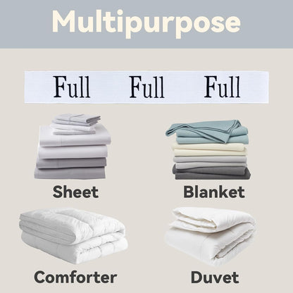 Sheet Organizers and Storage Bands - 4 Pieces Elastic Bed Sheet Straps/Sheet Storage Organizer for Linen Closet (King)